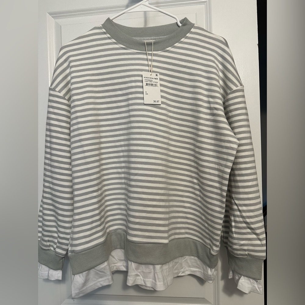 Cali Be Mixed Media Sweatshirt